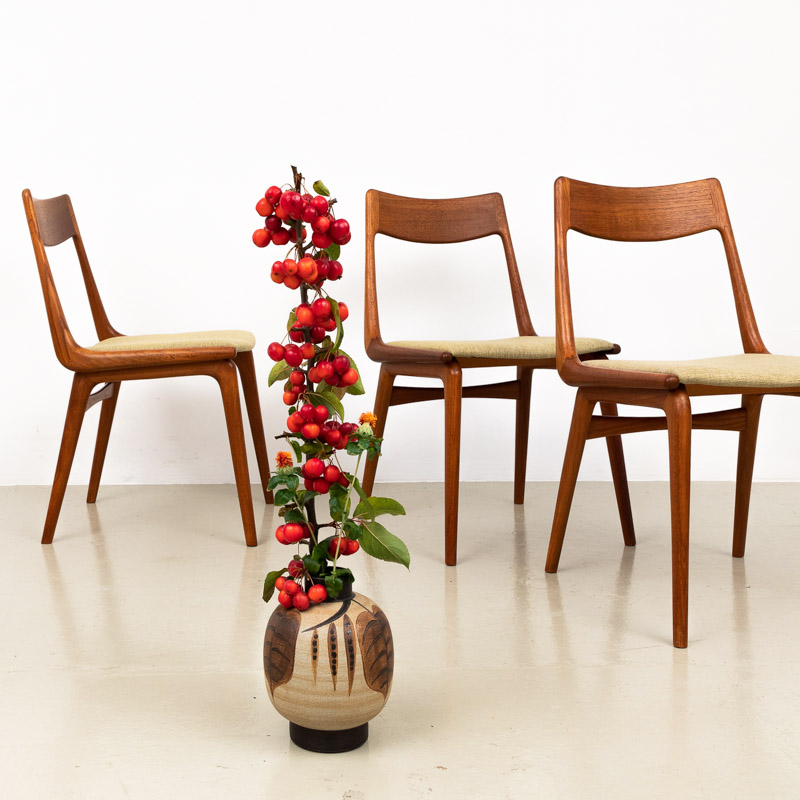 Teak Stühle, Boomerang, 60er