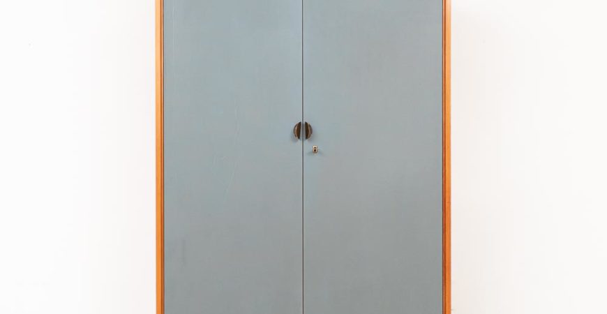 Hellerau, Kleiderschrank, Blau, 60er