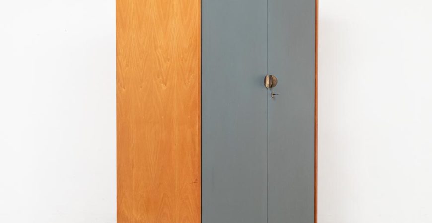 Hellerau, Kleiderschrank, Blau, 60er