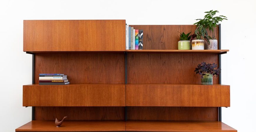 60er Wohnwand Teak,Contempora
