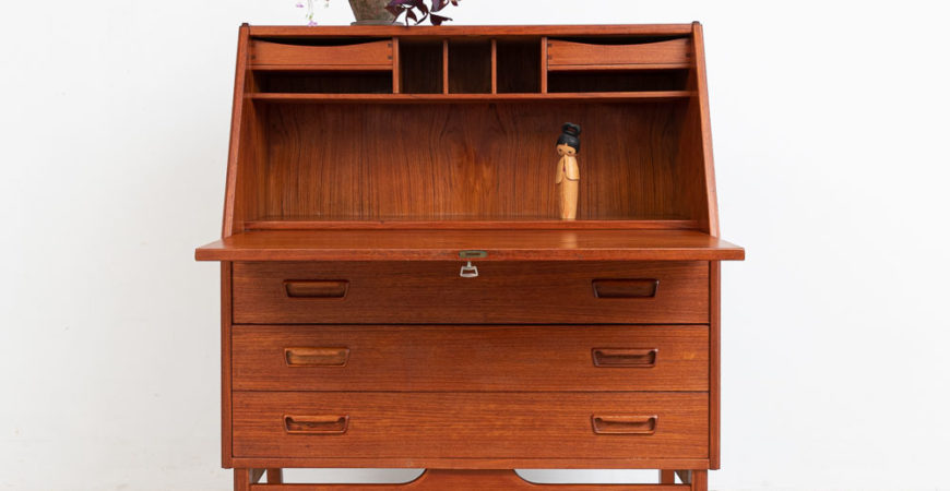 Teak Sekretär von Dyrlund, Dänemark, 1960er