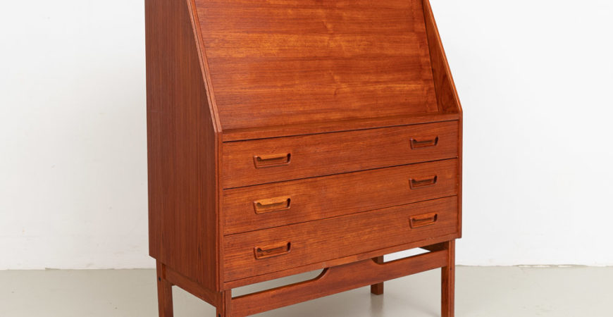 Teak Sekretär von Dyrlund, Dänemark, 1960er