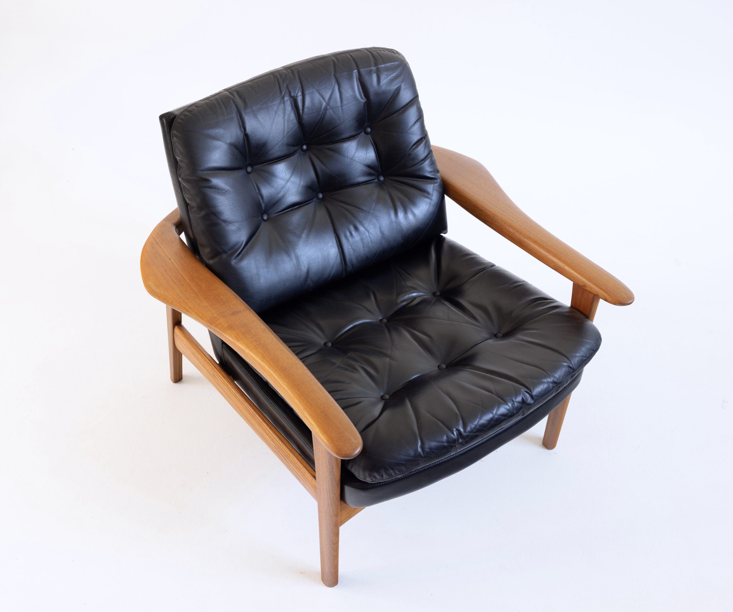 armchair leather teak vintage midmod midcentury furniture midcenturymodern einrichtung interieur mcm vintagefurniture magasin berlin 60er 